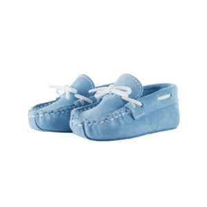 Blue nubuck mocassins