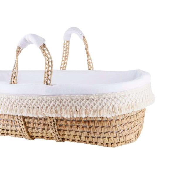 Wicker Moses and cover with natural fringes