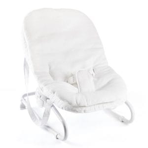Housse pour transat pour bébé, Cotton White, gaufré