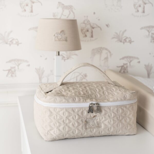 L2SAcarre Trousse de toilette avec poignée, Safari