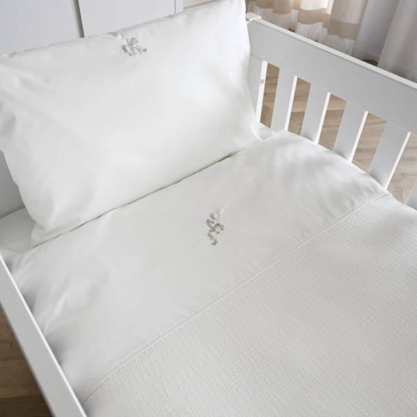 Baby cot bed duvet cover and pillowcase Carrousel