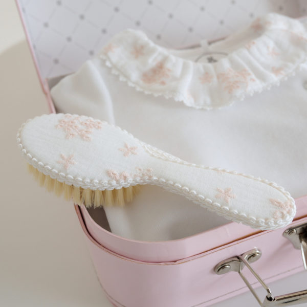 Coffret cadeau combi velours + brosse + peigne + valise