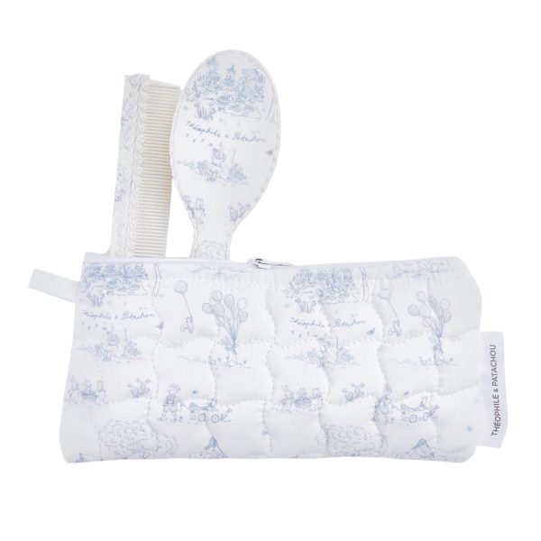 Brosse et peigne - imprimé + pochette
