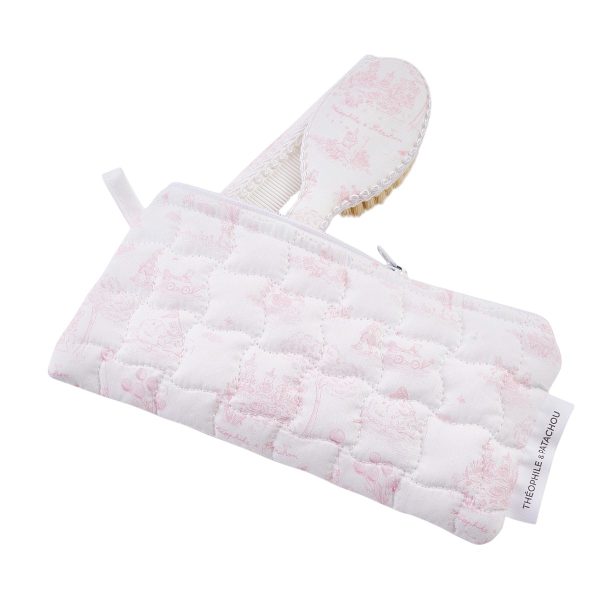 Brosse et peigne - imprimé + pochette