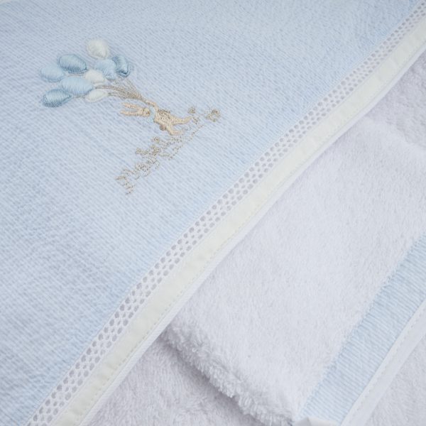 Sortie de bain + gant de toilette