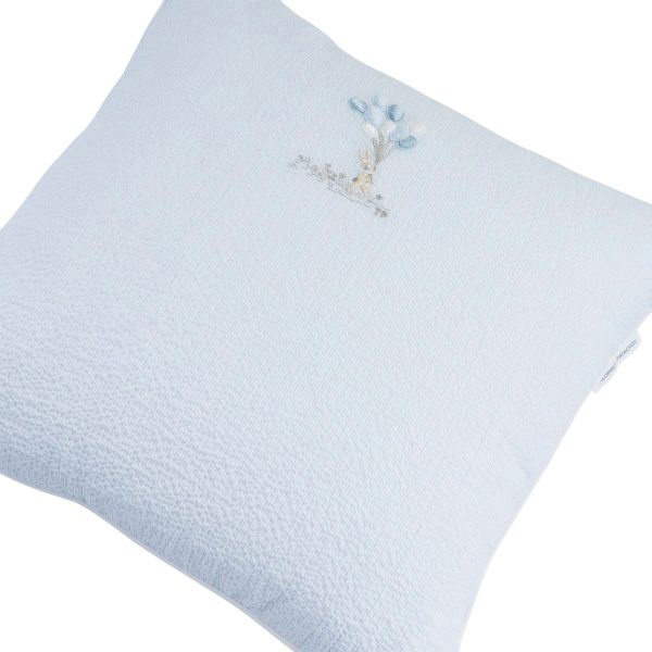 Coussin brodé - lignes