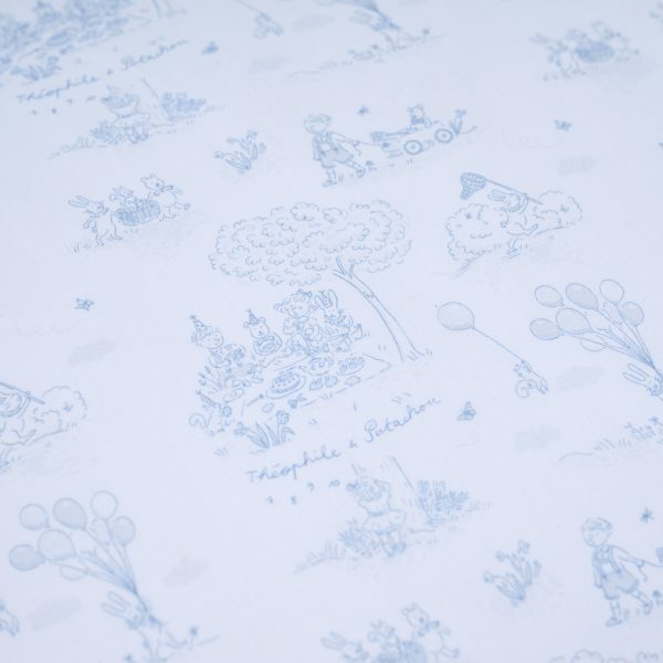 Tour de lit 60cm - Coton (60x60x60cm) H:30cm imprimé