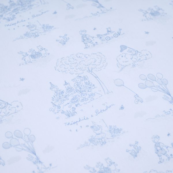 Tour de lit 70cm - Coton (70x70x70cm) H:30cm imprimé