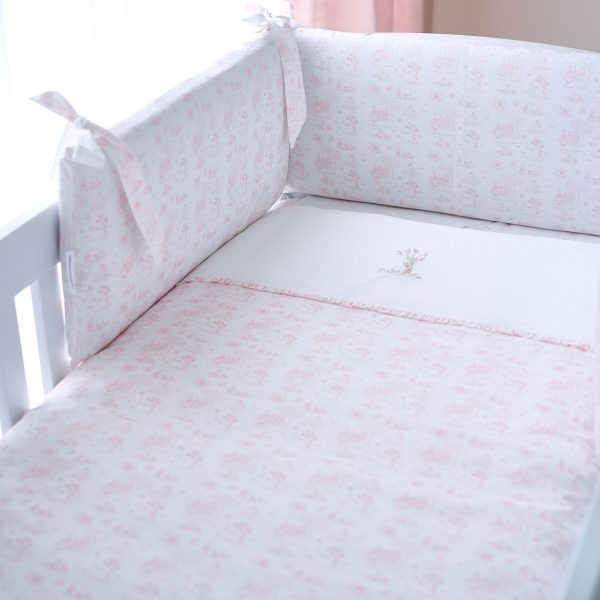 Tour de lit 70cm - Coton (70x70x70cm) H:30cm imprimé