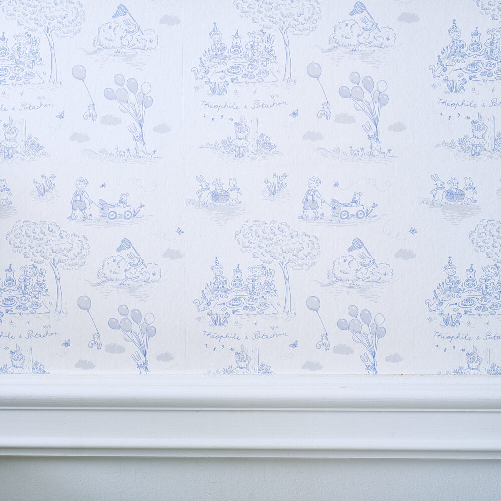 Papier peint Blue Garden Party
