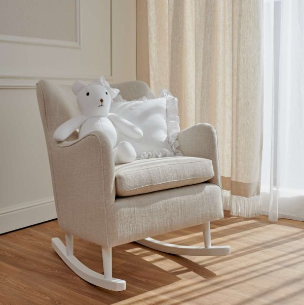 Rocking-chair - Linen - Sand