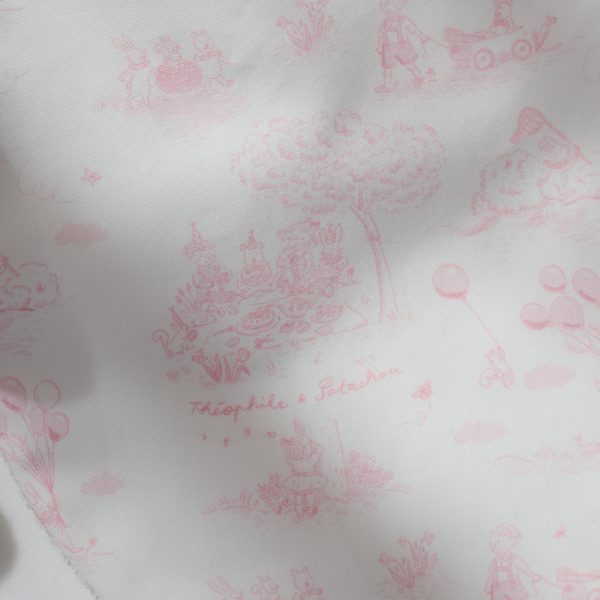 Bavoir imprimé - Rose