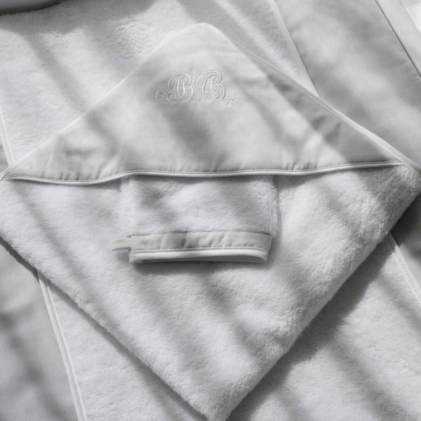 Sortie de bain + gant de toilette
