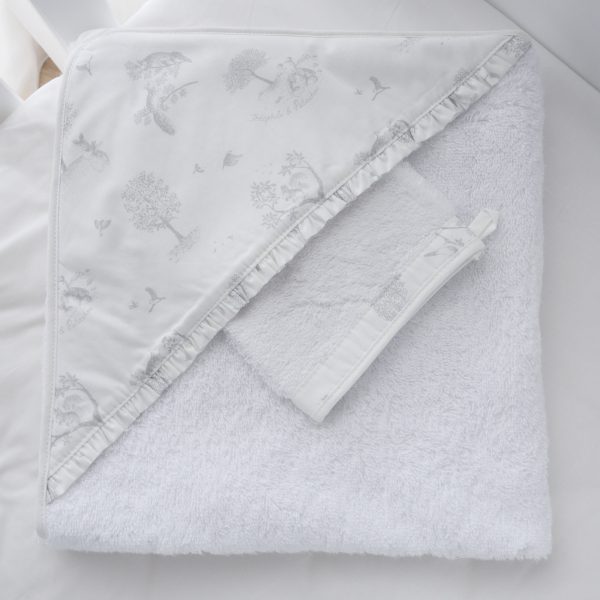 Sortie de bain + gant de toilette