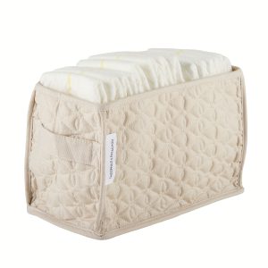 Care basket for nappies rectangular - Quilted