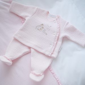 Blouse jersey padded G.Party + Pant - Pink