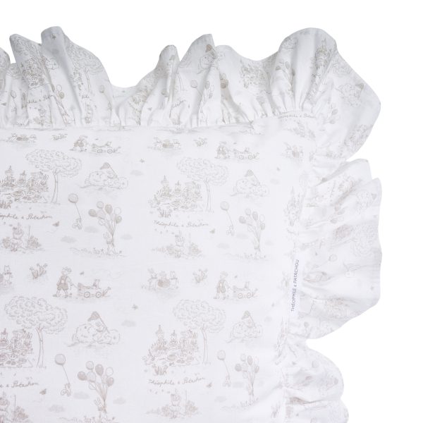 Coussin - volant imprimé