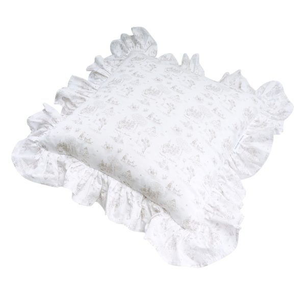 Coussin - volant imprimé