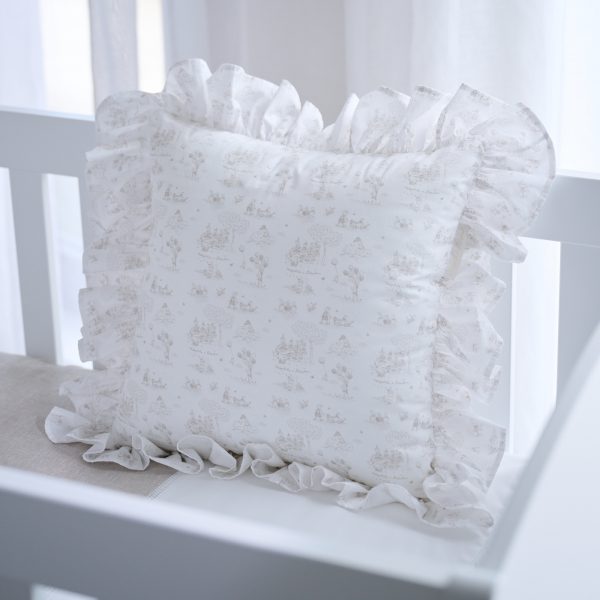 Coussin - volant imprimé