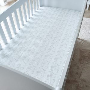 Cot bed fitted sheet printed 60x120cm