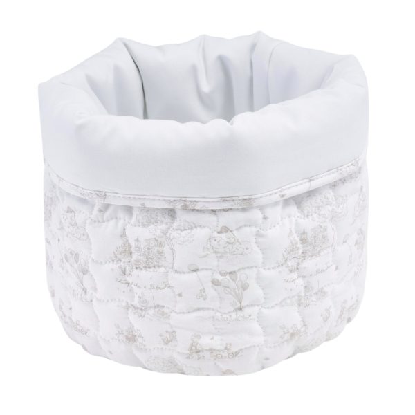 Panier de soins rond - Matelassé imprimé