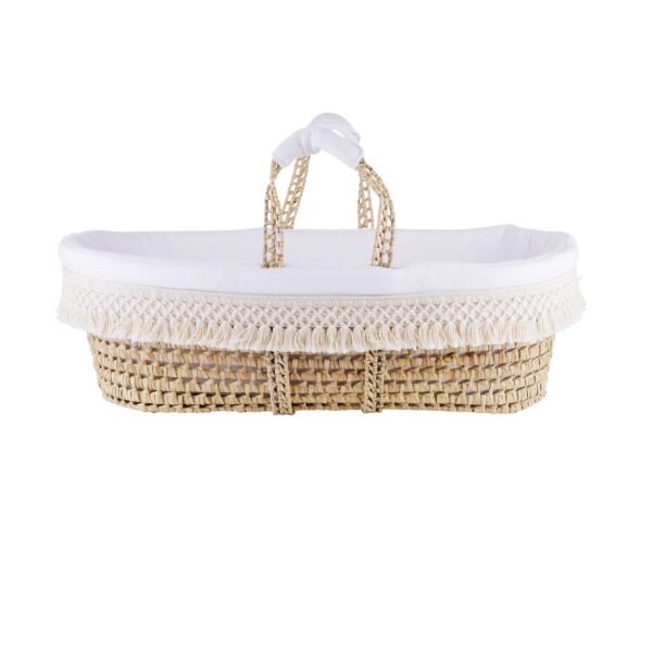 Wicker Moises + Cover natural Fringes